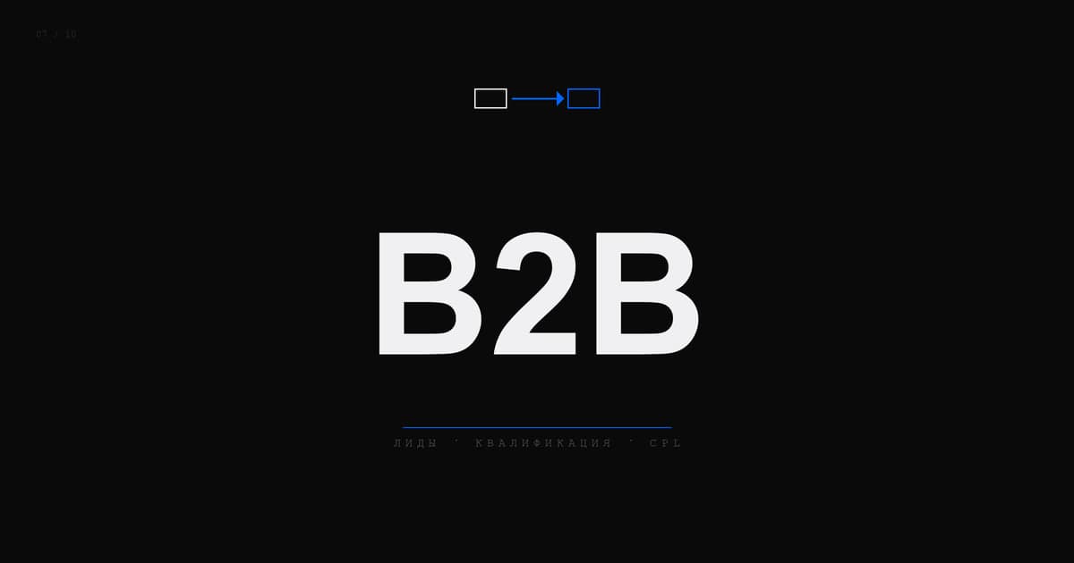 Обложка статьи: B2B лидогенерация 2026: каналы, квалификация и стоимость лида