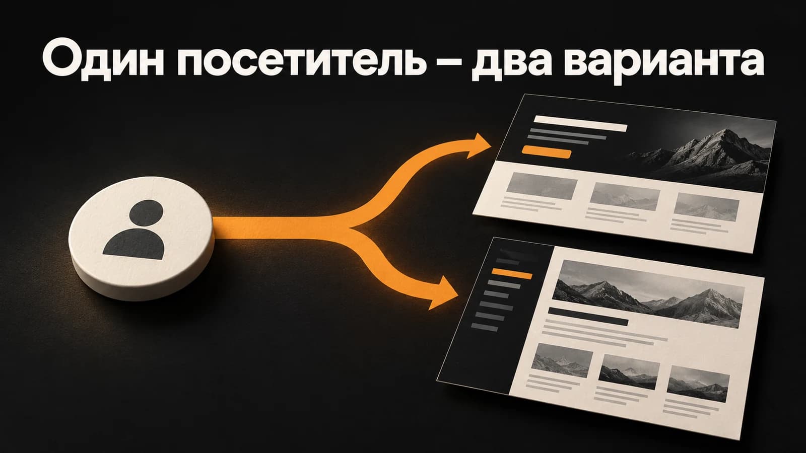 Обложка статьи: Посетитель видит оба варианта лендинга: как проверить закрепление
